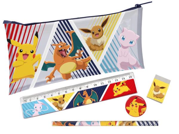 POKEMON Astuccio con set di cancelleria